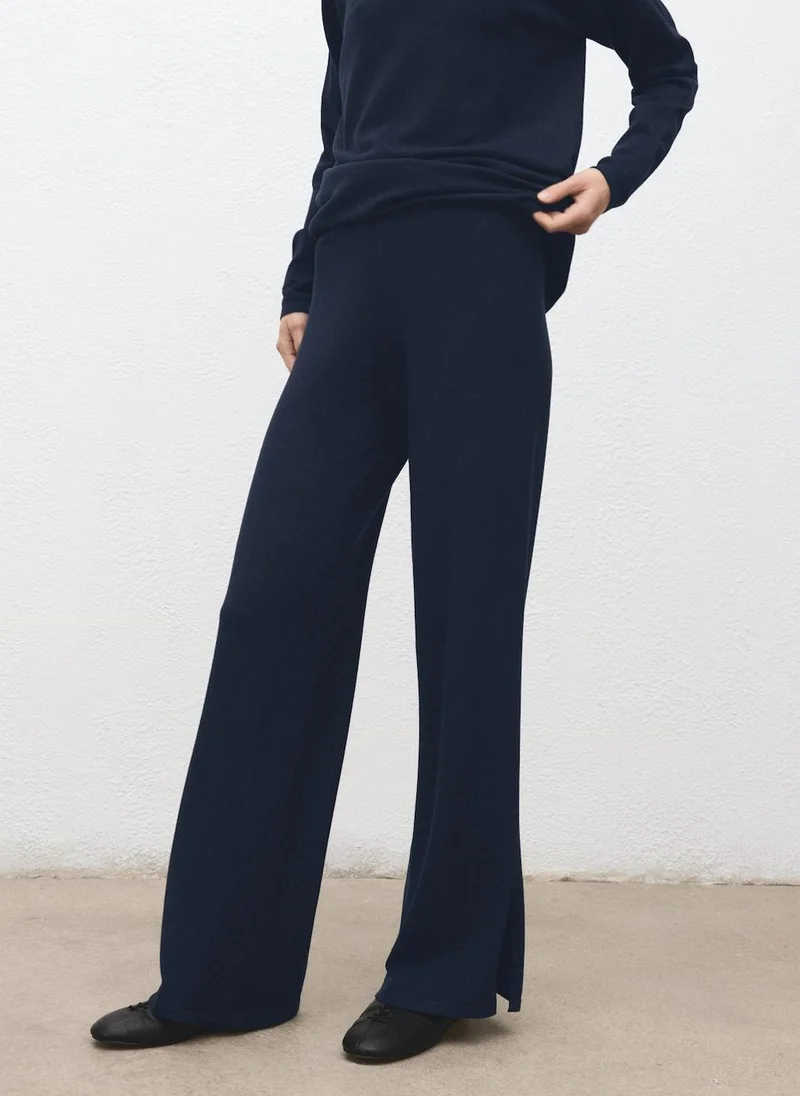 مانجو Straight knitted trousers